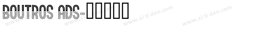 Boutros Ads字体转换